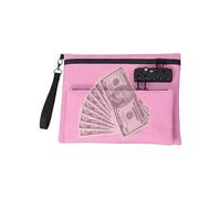 Borsa porta documenti con cerniera, a doppio strato, per scuola, auto, ospedale, hotel, banca, casa, dormitorio, barca, campeggio, spiaggia