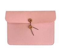 Borsa porta documenti in feltro, Feltro A4File Doc Bag Archivio Corda Avvolgente Brief Office Meeting Matls Button Storage Multicolor(Flesh pink)