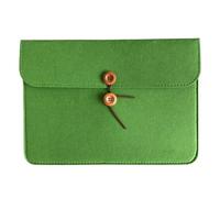 Borsa porta documenti in feltro, Feltro A4File Doc Bag Archivio Corda Avvolgente Brief Office Meeting Matls Button Storage Multicolor(The fruit is green)