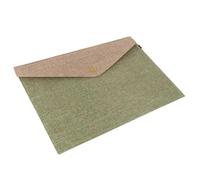 Borsa porta documenti in feltro, Portadocumenti espandibile in feltro verde 23,5x16 cm for cartelle, ricevute, fatture, penne