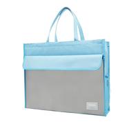 Borsa Porta Documenti - Tessuto Oxford 48,5x12x38 Cm | Cartella Documenti A3 | Valigetta Per Archiviazione File | Organizzatore Di File Zip Di Grande Capacità | Custodia Da Trasporto Portatile A Due S