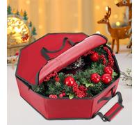 Borsa porta-ghirlande natalizie con tasca interna, custodia premium per il