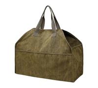 Borsa porta legna Borsa porta legna in tela for camino da campeggio color fango 57x24x46cm