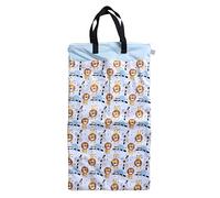 Borsa porta pannolini multiuso, borsa asciutta e bagnata di grande capacità, organizer da viaggio di grandi dimensioni con doppie tasche per pannolini, costumi da bagno, cosmetici (ES068-EF407)