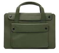 Borsa Porta PC,15-16 Pollici Laptop in Pelle PU Borsa a Tracolla Convertibile,16 Pollici Borse Messenger Casual Lavoro Viaggio Computer Custodia Compatibile con Macbook Pro 16 inch,Verde