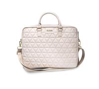 GUESS - Borsa Porta Pc Per Computer Portatile 16'' Quilted, Rosa - SPEDIZIONE GRATUITA