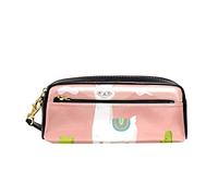 Borsa Porta Penne Alpaca Llama And Cactus Behind The Mountain Astucci Matite Grande Capacità Astuccio Portapenne Multifunzione Trucco Borsa Per Adulto Ragazzi Matite