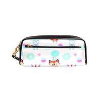 Borsa Porta Penne Fox And Rabbit Holds Cake And Balloon Astuccio Per Matite Grande Capacità Borsa Per Matite Multifunzione Portapenne Per Adulto Studenti Ragazze