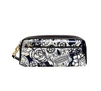 Borsa Porta Penne Sugar Skull Astuccio Multifunzione Astuccio Portamatite Con Scomparti Scatola Di Cancelleria Per Ragazzi Ragazze Studenti