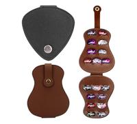 Borsa Porta Plettri Per Chitarra Da 2 Pezzi, Supporto Per Plettri, Scatola Porta Plettri A Scatto, Borsa Porta Plettri Creativa E Pratica, Accessori Per Plettri Per Chitarra