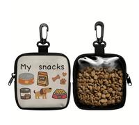 Borsa porta premi cane croccantini snack con gancio e cerniera per addestramento
