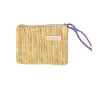 Borsa porta rossetto compatta progettata per le donne che offre un comodo accesso ai cosmetici durante i pendolari o i viaggi, Giallo