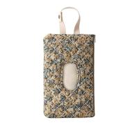 Borsa porta salviettine trapuntata per bambini, pochette portatile in cotone per pannolini e borsa per la mamma per passeggino da viaggio, ricaricabile, motivo floreale, dispenser con cinghia, per