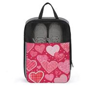 Borsa porta scarpe da golf con cuore rosso per San Valentino Love Group per viaggi uso quotidiano anti-polvere porta scarpe da golf