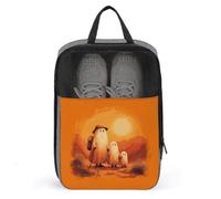Borsa porta scarpe da golf con motivo famiglia di fantasmi per viaggi e uso quotidiano, anti-polvere, custodia per scarpe da golf