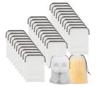 Borsa Porta Scarpe da Viaggio 30 Pezzi Borsa da viaggio per Borsa Porta scarpe Impermeabile Sacchetti per Scarpe Antipolvere con Coulisse per riporre gli Elementi Essenziali da Viaggio 40 * 30CM