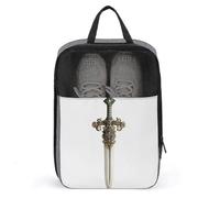 Borsa porta scarpe medievale con spada per viaggi e uso quotidiano, anti-polvere, custodia per scarpe da golf