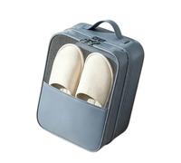 Borsa porta scarpe/organizer per vestiti da viaggio portatile, con maniglia superiore, leggera e impermeabile, 3 scomparti, adatta per viaggi e uso quotidiano (beige)