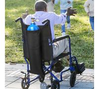 Borsa Porta Serbatoio Ossigeno Resistente per Sedie a Rotelle Regolabile e Porta