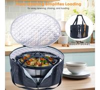 Borsa Porta Slow Cooker Isolata per 68 Quart con Nylon e Imbottitura