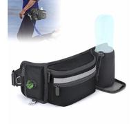 Borsa porta-snack per cani con dispenser per sacchetti per escrementi e guinzaglio, borsa per premi da addestramento con tasca per cellulare