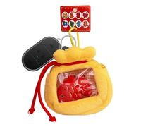 Borsa porta soldi anno lunare, stile cinese, ciondolo a forma di borsa dei soldi koi, borsa decorativa per capodanno lunare, ciondolo per zaino per prosperità, souvenir da collezione per bambini e