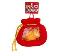 Borsa porta soldi anno lunare, stile cinese, ciondolo a forma di borsa dei soldi koi, borsa decorativa per capodanno lunare, ciondolo per zaino per prosperità, souvenir da collezione per bambini e
