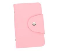 Borsa Porta Stampini per Nail Art 20 Scomparti Pu Rosa | Piastrine da Stamping, Compatta e Portatile, Apertura e Chiusura Facili, Design Semplice e Moderno