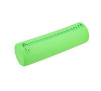Borsa porta trucchi Small Square Silicone Cosmetic Storage Bag Large Capacity Travel Makeup Brush Holder Portable Cosmetic Waterproof Organizer(Light Green-Round)