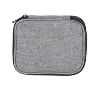 Borsa porta uncinetti, organizer per ferri da maglia a 2 strati, tessuto Oxford 600D con robusta chiusura a cerniera, da viaggio portatile per casa, parco, aeroporto o lavoro