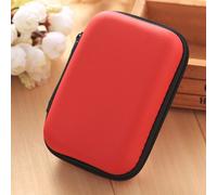 Borsa porta USB, cavo dati, organizer digitale per cuffie Exquisite, per esterni, rosso