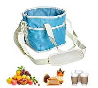 Borsa portabevande impermeabile, borsa pieghevole per bevande da 4 tazze, con tessuto dal design a prova di perdite, accessorio per la consegna degli alimenti, supporto per coda lunga, per viaggi, pas