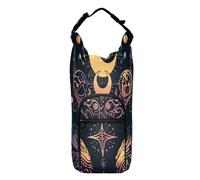 Borsa portabottiglie mistica astrologia magica simbolo occulto intorno alla luna bottiglia titolare sport bottiglia accessori, Multicolore, Taglia unica, Borsa per bottiglia d'acqua