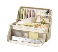 Borsa Portacancelleria Astuccio Portapenne Pouch Scolastico A Scomparti | Custodia Portapenne Per Casa Scuola Ufficio E Uscite, Righelli Penne Pennarelli Foglietti Adesivi