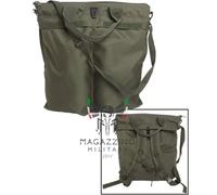 Borsa portacasco elmetto US FLYER tracolla e spallacci OD Verde Oliva