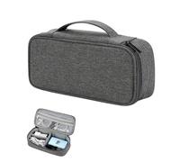 Borsa portacavi impermeabile Organizzatore elettronico digitale portatile USB Data Line Caricabatterie Spina Custodia portacavi Organizzatore da viaggio Organizer Cavi(25x12x6.5cm gray2)