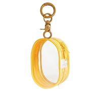 Borsa portachiavi trasparente - custodia in PVC trasparente, mini borsa | per bambole, porta espositore, organizer da viaggio, borsa portachiavi trasparente con sicurezza, multicolore, Mango yellow
