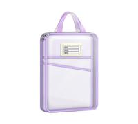 Borsa Portadocumenti A4 Con Cerniera | Custodia Organizer Riutilizzabile Portatile A Forma Di L | Borse Con Cerniera Per Organizzare,Per Ufficio Scuola Puzzle Viaggio Casa Studente Compito Progetto Ri