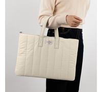 Borsa portadocumenti A4 funzionale, cartella portadocumenti, organizer per notebook, custodia con cerniera (beige)