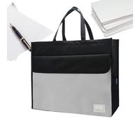 Borsa portadocumenti - Borsa per il trasporto, borsa organizer per documenti, borsa portaoggetti | A3 borsa portatile con manico, grande capacità borse portatili per documenti, notizie, mappe riviste
