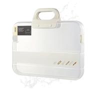 Borsa portadocumenti, formato A4, impermeabile, trasparente, cartella da ufficio portatile per casa, viaggi, lavoro, scuola, documenti, ricevute, computer portatile, multistrato, per scrivania