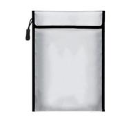 Borsa Portadocumenti Ignifuga 2 pezzi Borsa portadocumenti impermeabile e ignifuga con chiusura a cerniera for la conservazione sicura dei contanti Per Documenti, Denaro(Color2,S)