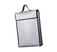 Borsa portadocumenti ignifuga, impermeabile, resistente al fuoco, versatile, per ufficio, riunioni, 37 x 30 x 70 cm, Bordo nero., one-size