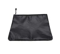 Borsa portadocumenti impermeabile resistente al fuoco, per passaporto, denaro, laptop, per uso domestico, colore nero, 34 x 25 cm