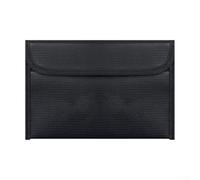 Borsa portadocumenti resistente al fuoco avanzata per proteggere i documenti preziosi dai danni (nero)