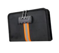 Borsa portadocumenti sottile e flessibile, non infiammabile, con cuciture rinforzate e scorrimento liscio, per uso permanente in casa, in ufficio, altrimenti in viaggio, in fibra vetro non