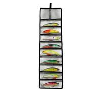 Borsa Portaesche Da Pesca Organizer Portatile Arrotolabile A 10 Tasche | Portaesche Arrotolabile Da Pesca Per Outdoor, Kayak, Barca, Riva, Lago E Mare Profondo, Uomo Pescatore
