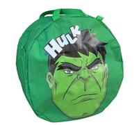 BORSA PORTAGIOCHI HULK MARVEL ROTONDA CON MANICI E CHIUSURA A ZIP 50X32 CM