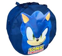 BORSA PORTAGIOCHI SONIC IL RICCIO ROTONDA CON MANICI E CHIUSURA A ZIP 50X32 CM
