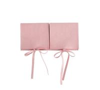 Borsa portagioielli 5 pezzi sacchetti in microfibra blu con coulisse in velluto for gioielli, collane, anelli, organizer, bomboniere, caramelle, cosmetici(Color-01,8X8 cm)